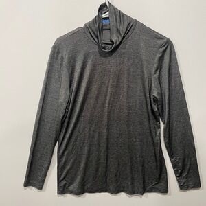 J McLaughlin Nora‎ Knit Tops Charcoal Solid Long Sleeve Turtleneck Size M